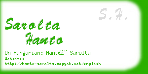 sarolta hanto business card